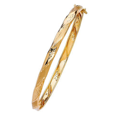 14K Yellow Gold 5mm Flexible Bangle
