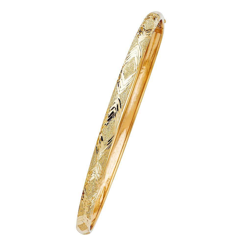 14K Yellow Gold 5mm Flexible Bangle