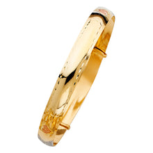 Load image into Gallery viewer, 14K Tricolor ADJUSTABLE BANGLE