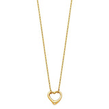 14K Yellow Single Floating Necklace