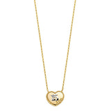 14K TwoTone Sweet 15 Necklace