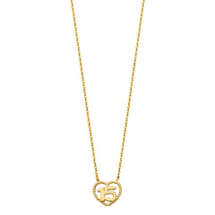 14K Yellow Sweet 15 Necklace