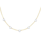 14K TwoTone Hollow Necklace