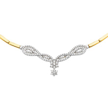 Load image into Gallery viewer, 14K Yellow Fancy CZ Necklace Or Set