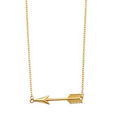 14K Yellow Arrow Light Chain Necklace