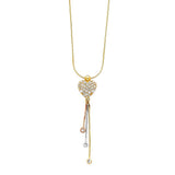 14K Yellow CZ Necklace