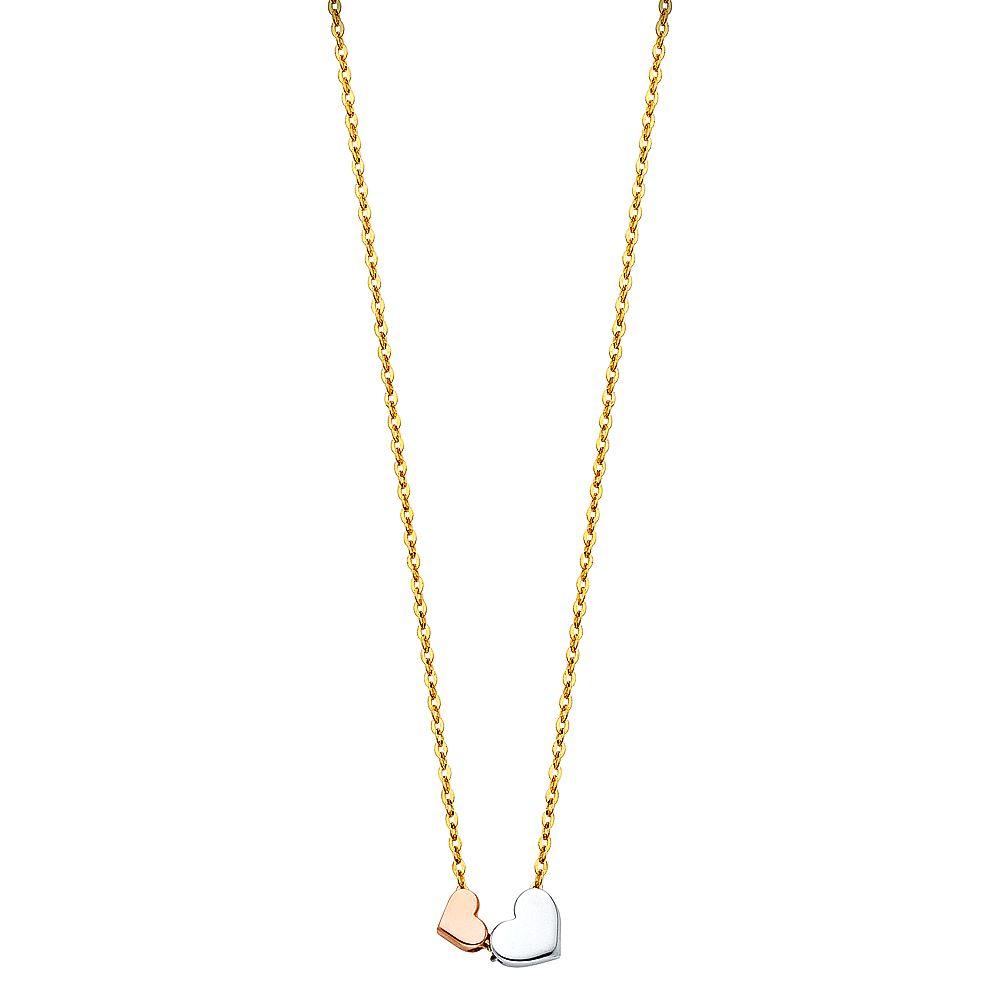 14K Tricolor Necklace