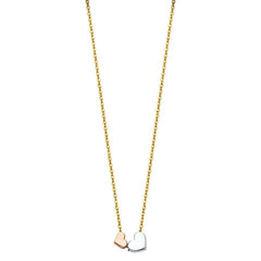 14K Tricolor Necklace