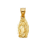 14k Yellow Gold Religious Guadalupe Pendant