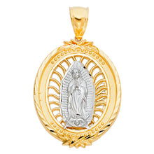 Load image into Gallery viewer, 14K Twotone OUR LADY OF GUADALUPE PENDANT