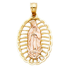 Load image into Gallery viewer, 14K Twotone OUR LADY OF GUADALUPE PENDANT