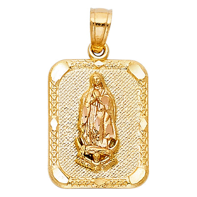 14K Yellow OUR LADY OF GUADALUPE PENDANT