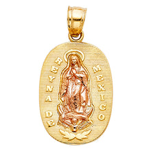 Load image into Gallery viewer, 14K Twotone OUR LADY OF GUADALUPE PENDANT