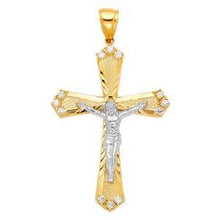 Load image into Gallery viewer, 14K Yellow Gold 37mm Religious Crucifix Pendant