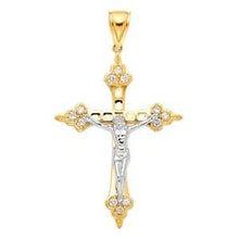 Load image into Gallery viewer, 14K Yellow Gold 36mm Religious Crucifix Pendant
