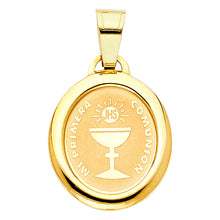 Load image into Gallery viewer, 14K Yellow Gold 15mm Religious Communion Pendant