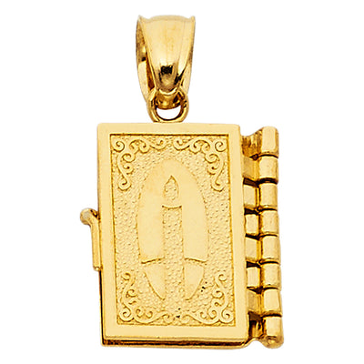 14K Yellow BIBLE BOOK IN ENGLISH