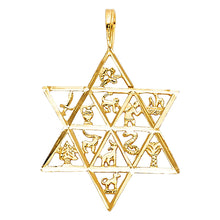 Load image into Gallery viewer, 14K Yellow 12 ANIMAL STAR PENDANT