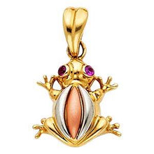 Load image into Gallery viewer, 14k Yellow Gold 13mm Frog Assorted Pendant