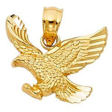 Load image into Gallery viewer, 14k Yellow Gold 15mm Eagle Assorted Pendant