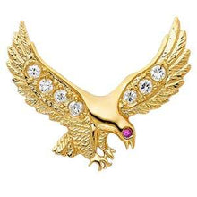 Load image into Gallery viewer, 14k Yellow Gold 40mm CZ Eagle Assorted Pendant