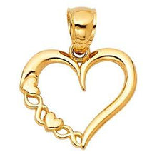 Load image into Gallery viewer, 14k Yellow Gold 10mm Heart Assorted Pendant