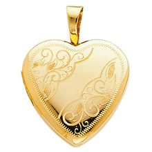Load image into Gallery viewer, 14K Yellow HEART LOCKET Pendant 2.1grams