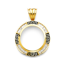 Load image into Gallery viewer, 14K Yellow CZ GREEK CZ Frame 20.8grams
