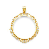 14K Yellow FLOWER Frame 8grams