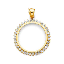 Load image into Gallery viewer, 14K Yellow RD CZ Frame 11.3grams