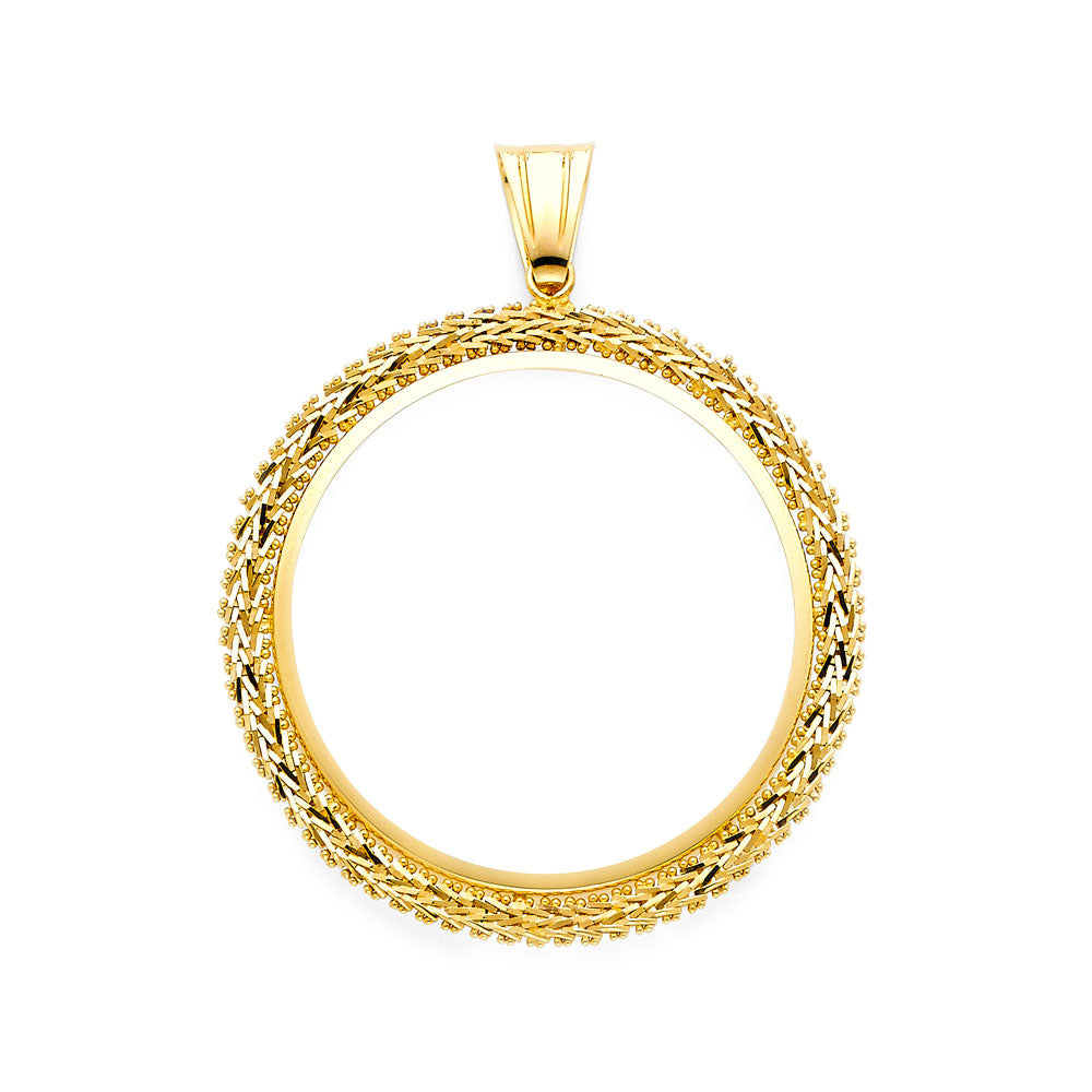 14K Yellow BOLA Frame 7.5grams