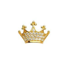Load image into Gallery viewer, 14k Yellow Gold 20mm CZ Crown Assorted Pendant