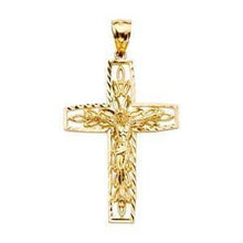 Load image into Gallery viewer, 14K Gold 26mm Crucifix Cross Pendant - silverdepot
