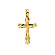 Load image into Gallery viewer, 14K Yellow Gold 15mm Cross Pendant