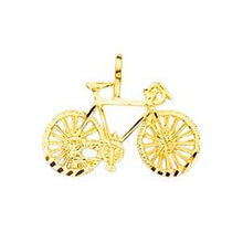 Load image into Gallery viewer, 14K Yellow Gold 21mm Bicycle Pendant