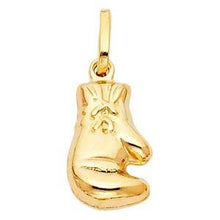 Load image into Gallery viewer, 14K Yellow Gold 10mm Boxing Glove Pendant