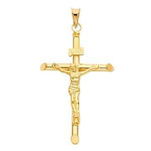 Load image into Gallery viewer, 14K Yellow Gold 32mm Religious Crucifix Pendant