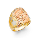 14K Yellow Gold CZ Men's Rings