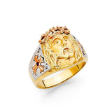14K Yellow Gold CZ Men's Rings