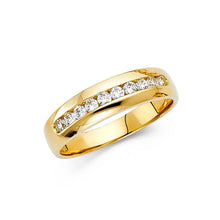Load image into Gallery viewer, 14K Yellow Gold CZ Men's Ring - silverdepot