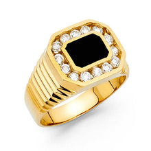 Load image into Gallery viewer, 14K Yellow Gold Onyx Men's Ring - silverdepot