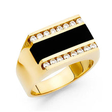 Load image into Gallery viewer, 14K Yellow Gold Onyx Men's Ring - silverdepot