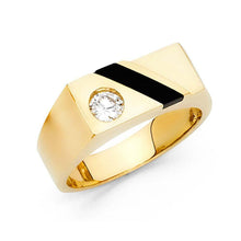 Load image into Gallery viewer, 14K Yellow Gold Onyx Men's Ring - silverdepot