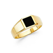 Load image into Gallery viewer, 14K Yellow Gold Onyx Men's Ring - silverdepot