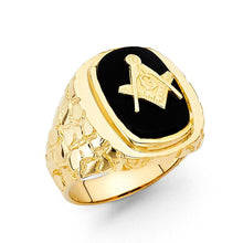 Load image into Gallery viewer, 14K Yellow Gold Onyx Men's Ring - silverdepot