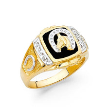 Load image into Gallery viewer, 14K Yellow Gold Onyx Men's Ring - silverdepot