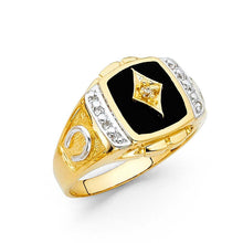 Load image into Gallery viewer, 14K Yellow Gold Onyx Men's Ring - silverdepot