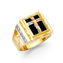 Load image into Gallery viewer, 14K Yellow Gold Onyx Men's Ring - silverdepot
