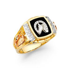 Load image into Gallery viewer, 14K Yellow Gold Onyx Men's Ring - silverdepot