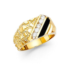 Load image into Gallery viewer, 14K Yellow Gold Onyx Men's Ring - silverdepot